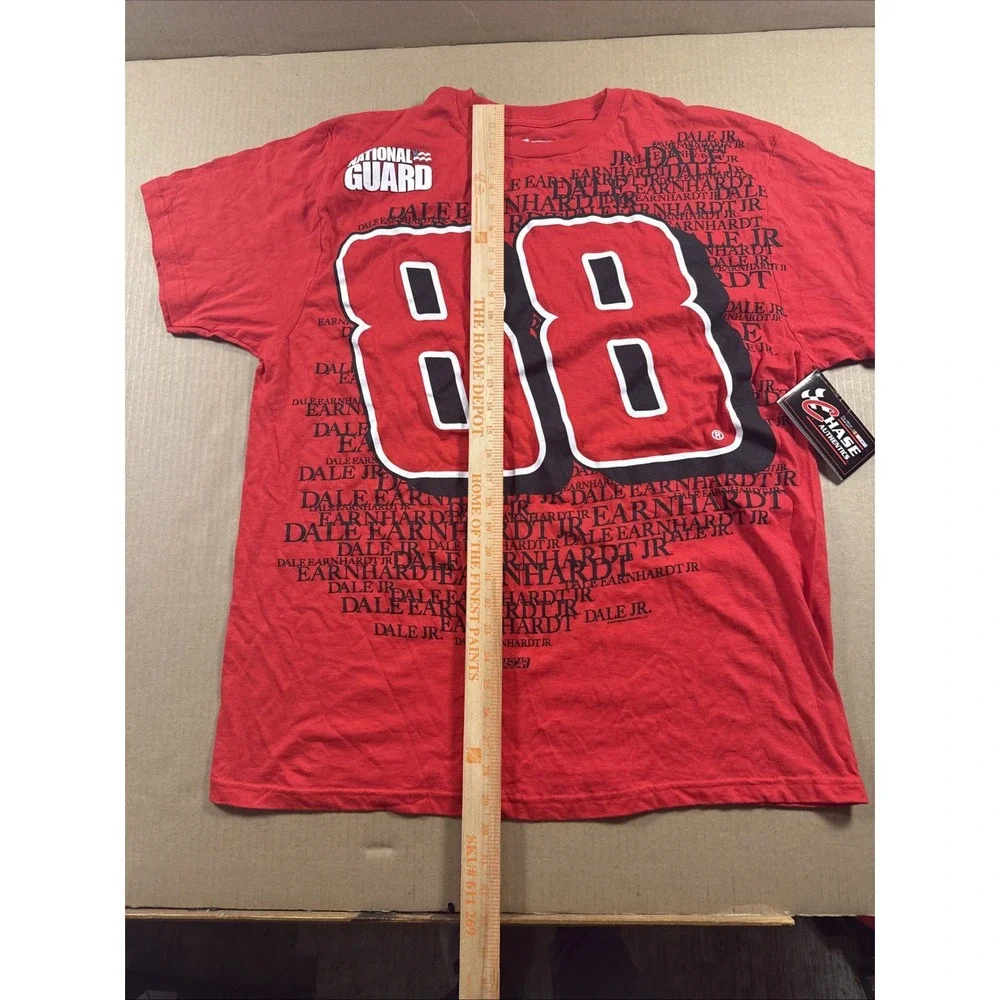 Dale Earnhardt National Guard #88 NASCAR Chase Authentics Red T-Shirt - XL, NWT